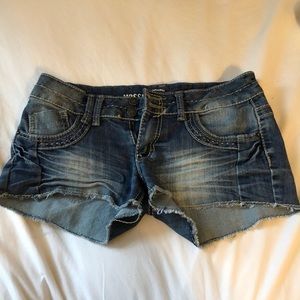 Denim shorts